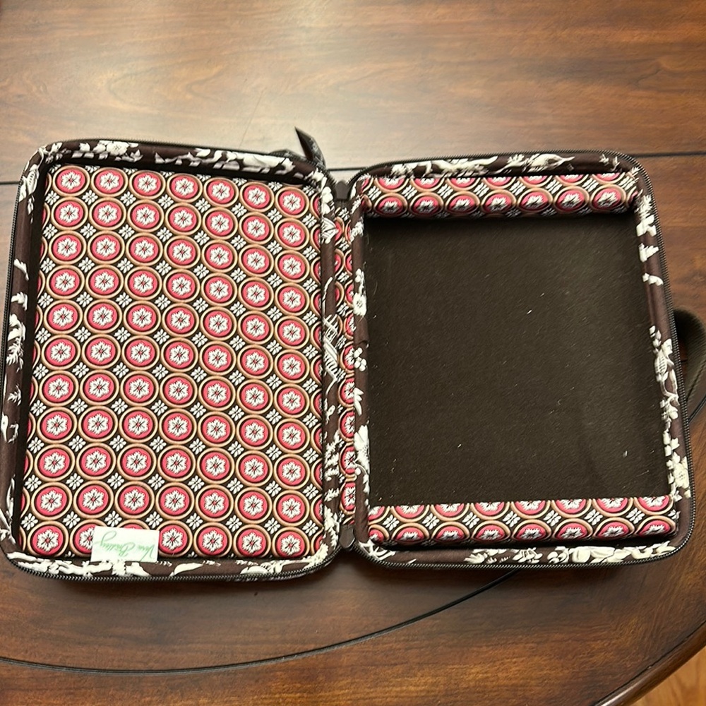 Vera Bradley Brown and Pink Geometric Hard Tablet Case